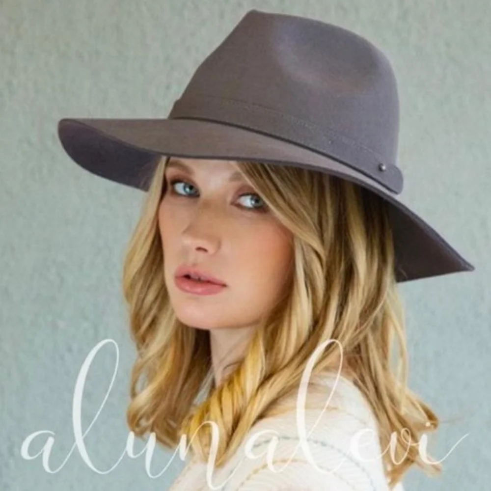 Fedora Hats Pecan or Dark Grey 🎉2×HOST PICK🎉